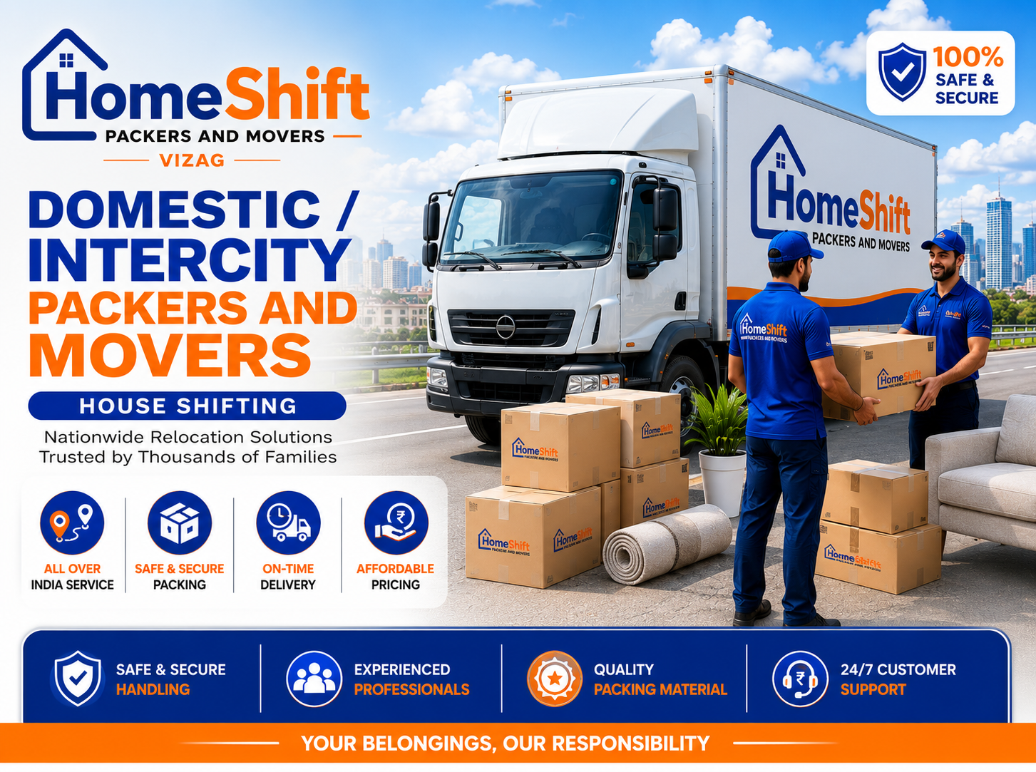 Intercity Packers And Movers Visakhapatnam by Home Shift Packers and Movers Vizag